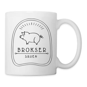Brokser Sauen - Tasse - Weiß - Rechts
