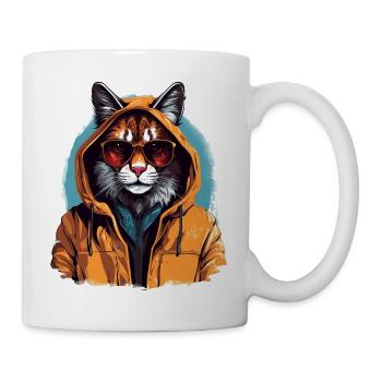Streetstyle-Luchs | Luchs-Liebhaber - Tasse - Weiß - Rechts