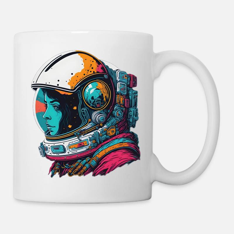 Abstract astronaut in space - Mug - white