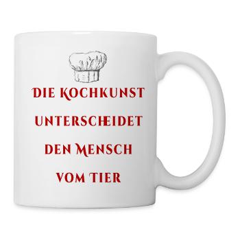 Die Kochkunst - Tasse - Weiß - Rechts