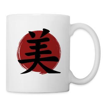 Beauty-Kanji - Tasse - Weiß - Rechts