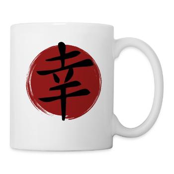 Glücks-Kanji - Tasse - Weiß - Rechts
