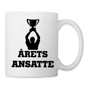 Angestellter des Jahres - Tasse - Weiß - Rechts