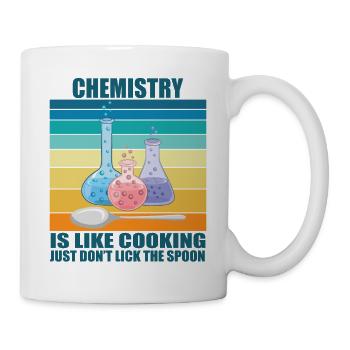 La chimie, c’est comme la cuisine - Mug blanc - blanc - Droite