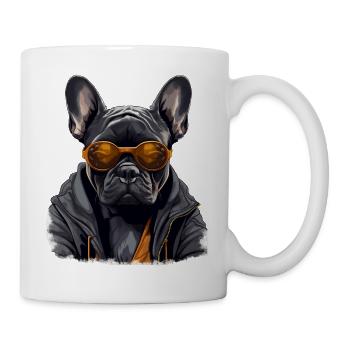 City companion: the ghost of the French bulldog - Mug - white - Right