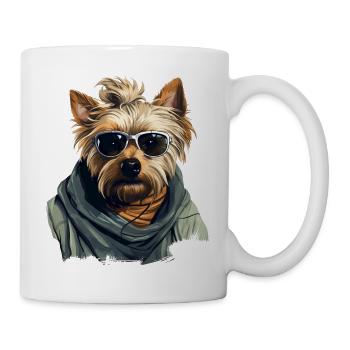Urban Tinker: Streetwise Yorkshire Terrier Vibes - Mug - white - Right