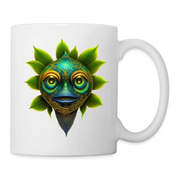 Florales Geistchen - Tasse - Weiß - Rechts