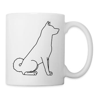 Akita lineart 1 - Mug - white - Right