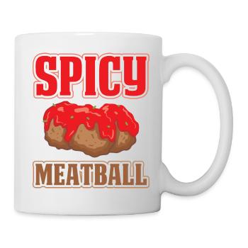Pikante Frikadelle - Tasse - Weiß - Rechts