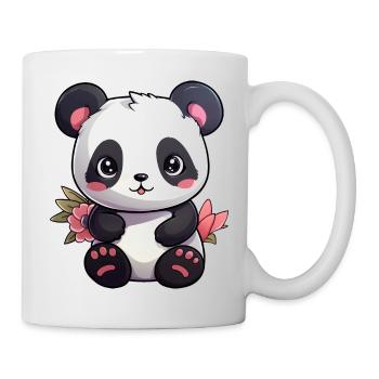 Panda mignon - Mug blanc - blanc - Droite