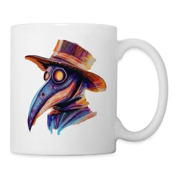 Stylized Medieval Doctor's Mask - Mug - white - Right