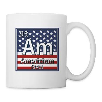 Tableau périodique des éléments américium - Mug blanc - blanc - Droite