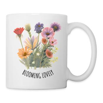 Fleurs belles belles fleurs cadeaux esthétiques - Mug blanc - blanc - Droite