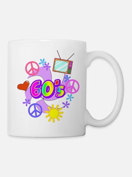 Die 60er Jahre - Tasse - Weiß