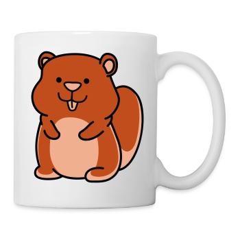 hamster - Tasse - Weiß - Rechts