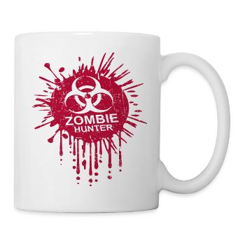 Cool Zombie Hunter Biohazard Symbol Blut Halloween - Tasse - Weiß - Rechts