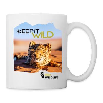 KEEP IT WILD Gepard - Tasse - Weiß - Rechts