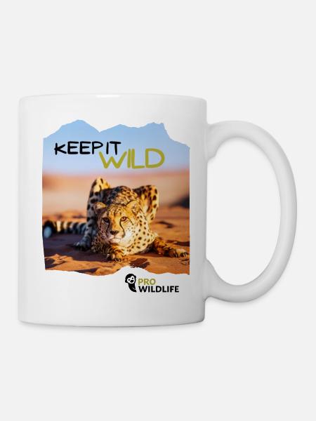 KEEP IT WILD Gepard - Tasse - Weiß