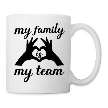 My Family is my Team - Mug - white - Right