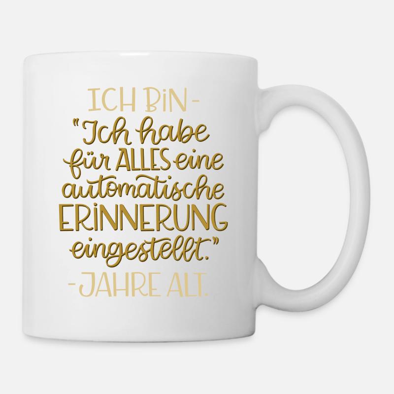 Automatische Erinnerung - Tasse - Weiß