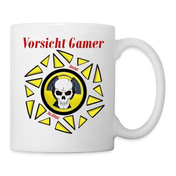 Vorsicht Gamer - Tasse - Weiß - Rechts