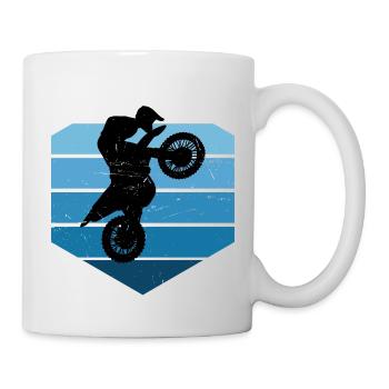Dirt Bike Dirtbike Motocross Freestyle Motocross - Mug blanc - blanc - Droite