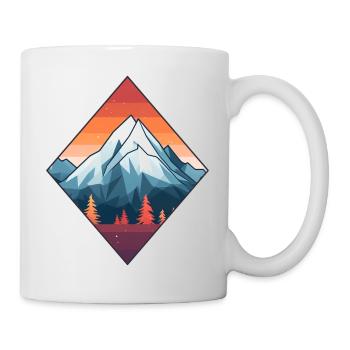 Montagnes en automne - Mug blanc - blanc - Droite