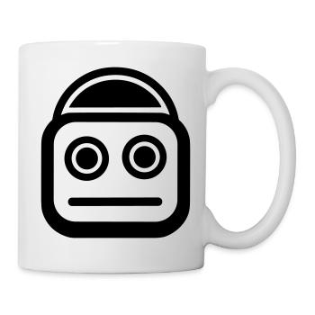Petit robot - Mug blanc - blanc - Droite