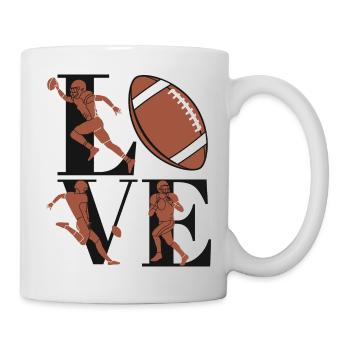 American Football Footballtrainer Footballspieler - Tasse - Weiß - Rechts