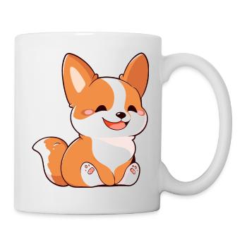Was geht Corgi - Tasse - Weiß - Rechts