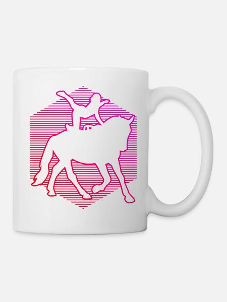 Discipline athlétique féminine de voltige par équipe - Mug blanc - blanc