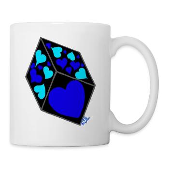 Würfel der Liebe v Laura, gut - Tasse - Weiß - Rechts