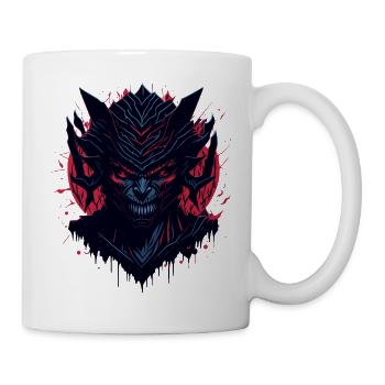 Evil Monster Face Evil Dark Dark Dark Fantasy - Mug - white - Right