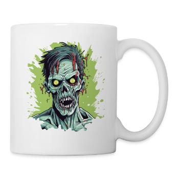 Zombie Apokalypse Halloween Zombiejäger Untote - Tasse - Weiß - Rechts
