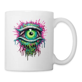 Zombie Eye Apocalypse Halloween Zombie Hunter - Mug - white - Right