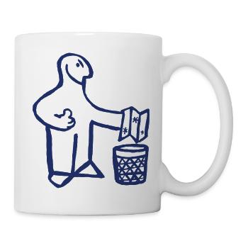 Stop Bureaucracy Funny Picture Gift Idea Office - Mug - white - Right
