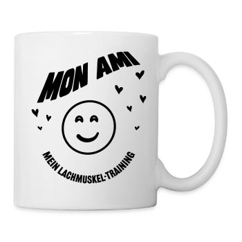 Mon ami mein Lachmuskel Training | Freund Design - Tasse - Weiß - Rechts