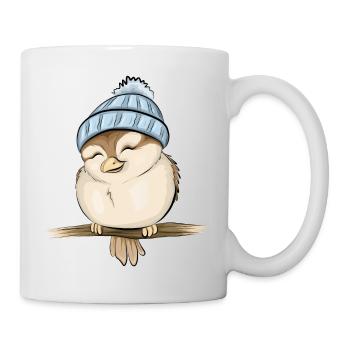 kleiner Spatz - Tasse - Weiß - Rechts