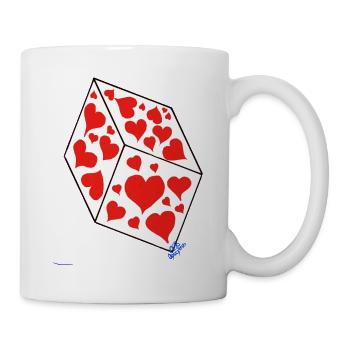 Cube d’Amour - Mug blanc - blanc - Droite