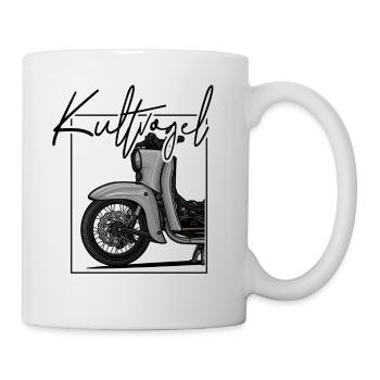 Schwalbe (grau / Kultvogel) // Illustration - Tasse - Weiß - Rechts