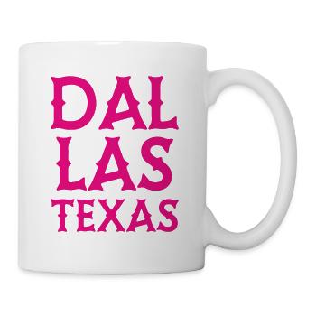 Dallas - Texas - États-Unis d’Amérique - États-Unis - Mug blanc - blanc - Droite