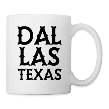 Dallas - Texas - États-Unis d’Amérique - États-Unis - Mug blanc - blanc - Droite