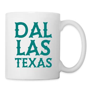 Dallas - Texas - États-Unis d’Amérique - États-Unis - Mug blanc - blanc - Droite