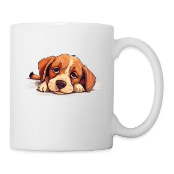 Bevor Du Fragst Nö Nein Hund Lustig Spruch Humor - Tasse - Weiß - Rechts