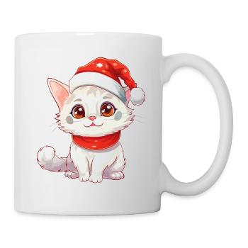Cat Christmas Christmas Cat Cute Merry Catmas - Mug - white - Right