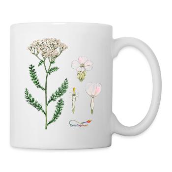 Schafgarbe - Tasse - Weiß - Rechts