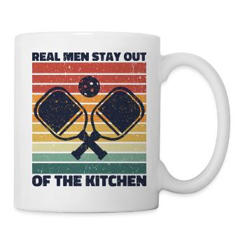 Pickleball - Real Men Stay Out Of The Kitchen - Mug - white - Right