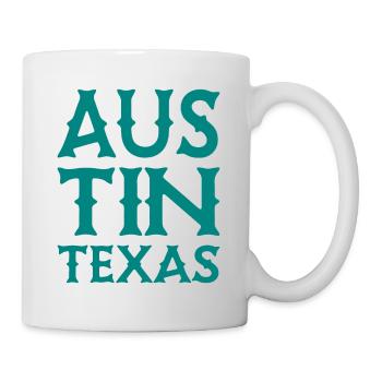 Austin - Texas - États-Unis d’Amérique - États-Unis - Mug blanc - blanc - Droite