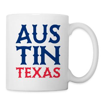 Austin - Texas - États-Unis d’Amérique - États-Unis - Mug blanc - blanc - Droite