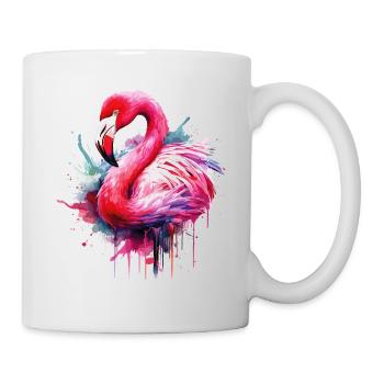 Flamingo Bird Exotic Summer Splash Pink Pink - Mug - white - Right
